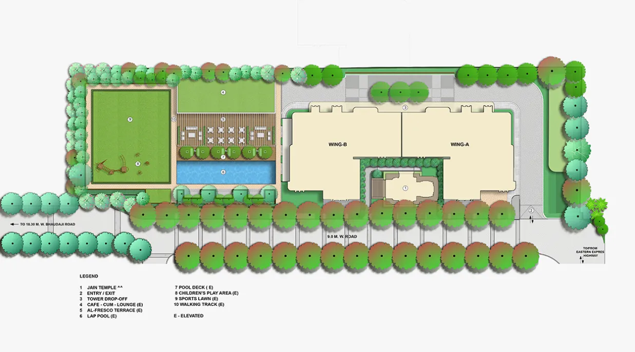 Lodha Vero Floor Plan for 3 BHK & 4 BHK Flats in Matunga